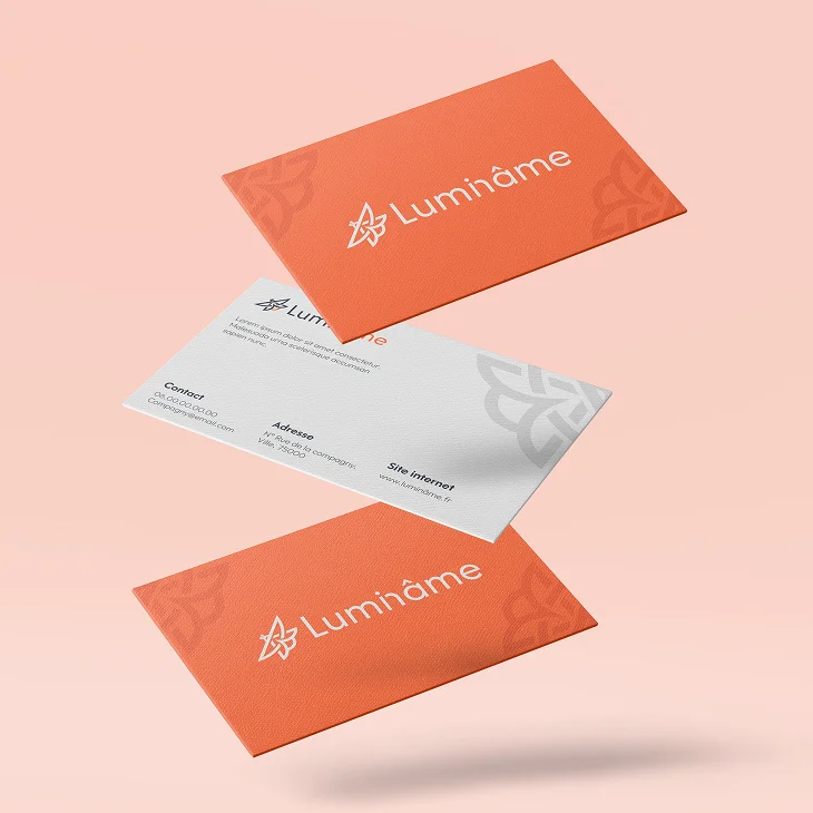 Mockup of Luminâme business card